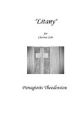Litany for clarinet solo